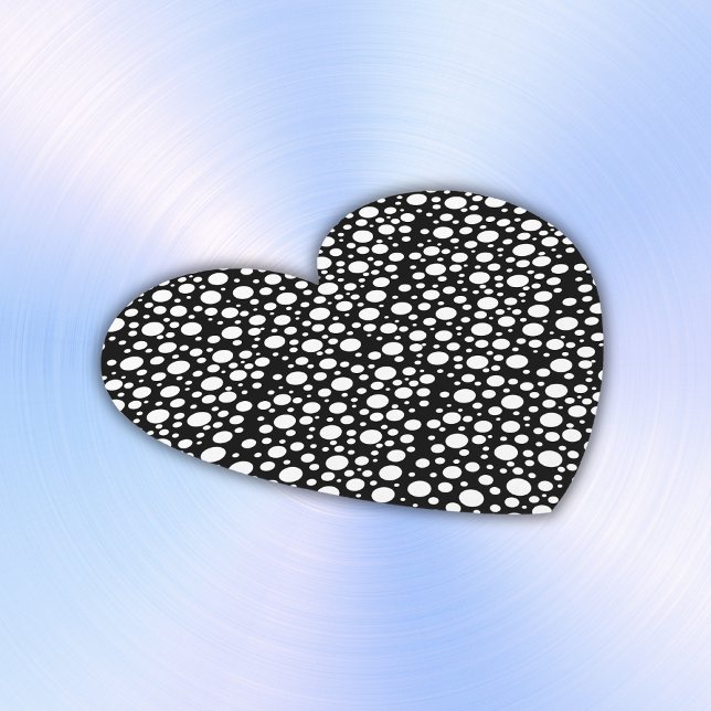 White Polka Dots on Black | Paper Coaster (Creator Uploaded)