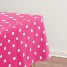 White Polka Dots on Fuchsia color