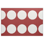 White Polka Dots on Red Fabric