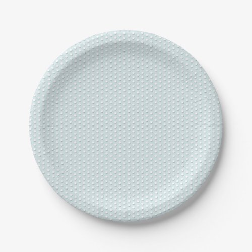 White Polka Dots Paper Plate