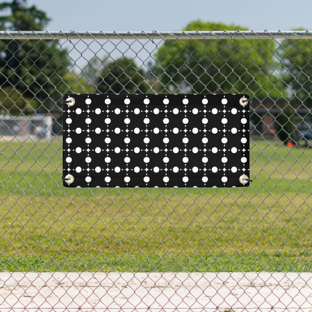 White Polka Dots, Polka Dot Pattern, Dots, Dotted Banner (Insitu)