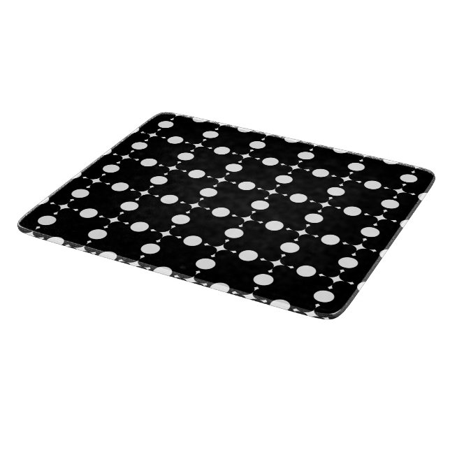 White Polka Dots, Polka Dot Pattern, Dots, Dotted Cutting Board (Corner)