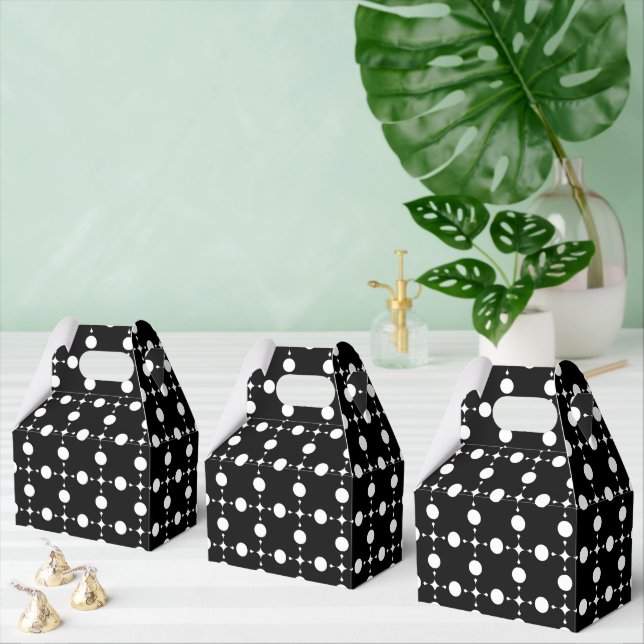 White Polka Dots, Polka Dot Pattern, Dots, Dotted Favor Boxes (Multiple)
