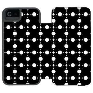 White Polka Dots, Polka Dot Pattern, Dots, Dotted iPhone SE/5/5s Wallet Case