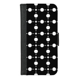 White Polka Dots, Polka Dot Pattern, Dots, Dotted iPhone 8/7 Wallet Case
