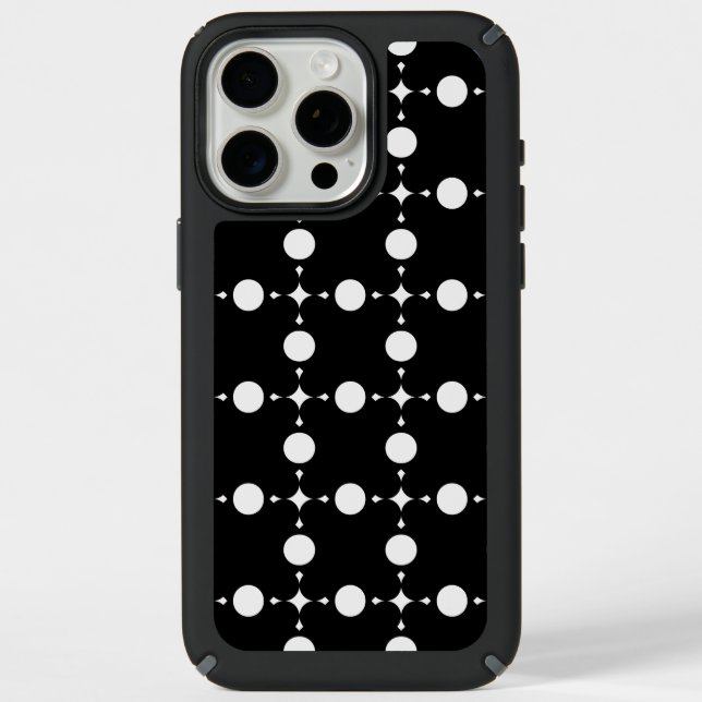 White Polka Dots, Polka Dot Pattern, Dots, Dotted Speck iPhone Case (Front)