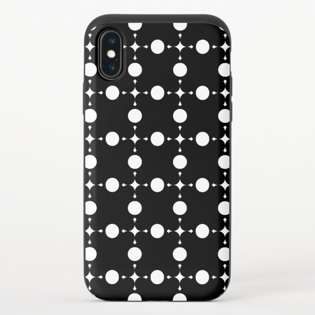 White Polka Dots, Polka Dot Pattern, Dots, Dotted Uncommon iPhone Case (Back)