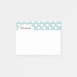 White Polka Dots Post-it Notes