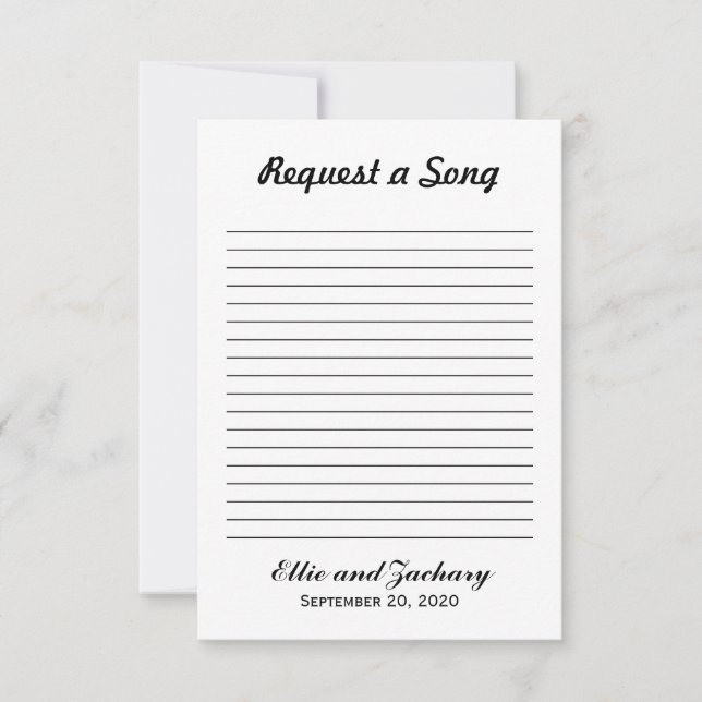 White Polka Dots Song Request (Front)