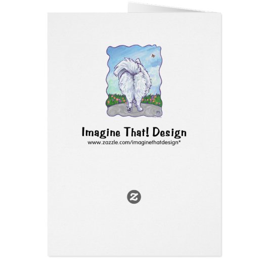 White Pomeranian Gifts & Accessories (Back)