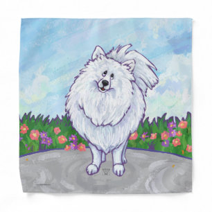 White Pomeranian Gifts & Accessories Bandana