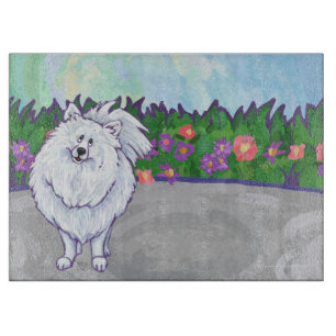White Pomeranian Gifts & Accessories Cutting Board