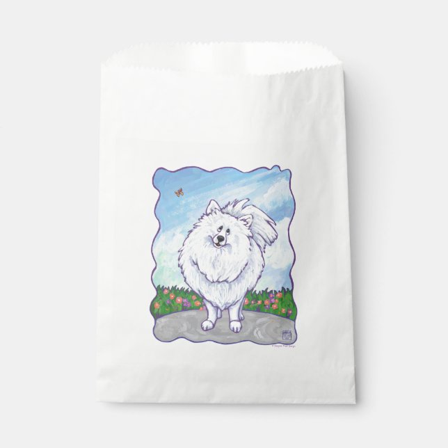 White Pomeranian Gifts & Accessories Favor Bag (Front)