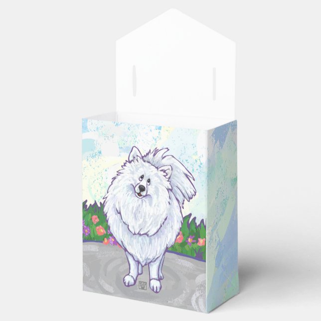 White Pomeranian Gifts & Accessories Favor Boxes (Opened)