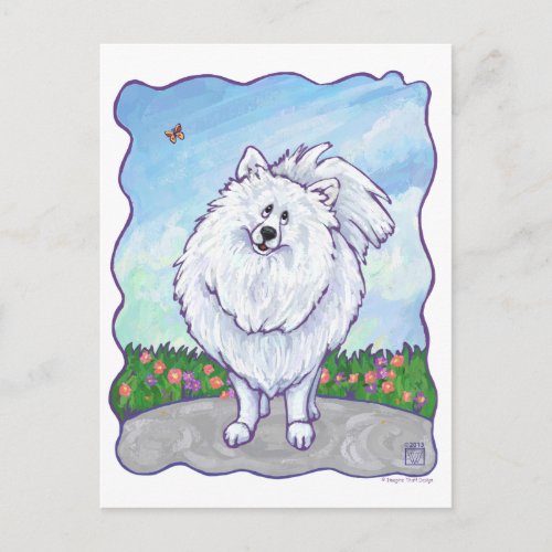 White Pomeranian Gifts  Accessories Postcard