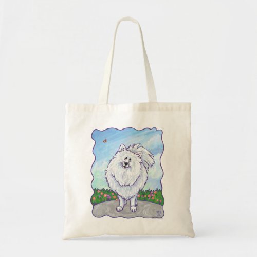 White Pomeranian Gifts  Accessories Tote Bag
