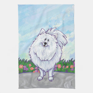 White Pomeranian Gifts & Accessories Towel