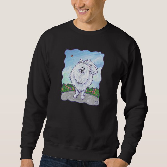 White Pomeranian T-Shirts (Front)