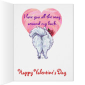 White Pomeranian Valentine's Day (Inside (Right))