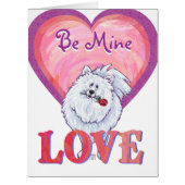 White Pomeranian Valentine's Day (Front)