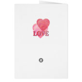 White Pomeranian Valentine's Day Cards (Back)