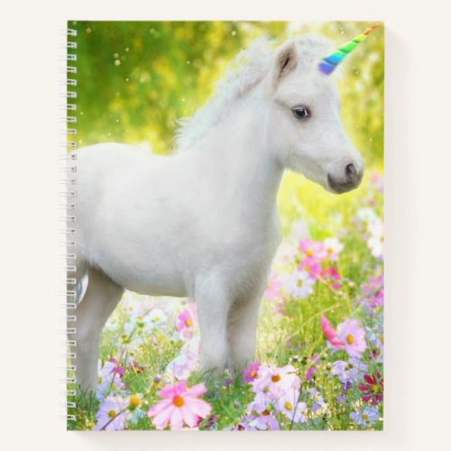 White Pony Unicorn Notebook