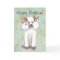 White Poodle Birthday Card