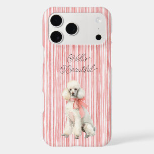 White Poodle Dog Hello Beautiful iPhone 17 Pro Max Case