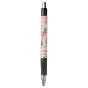 White Poodle Dog Hello Beautiful Pen