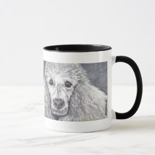 White Poodle Mug