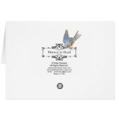 White Poodle n Rose Portrait Cards (Back Horizontal)