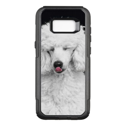 White poodle OtterBox commuter samsung galaxy s8+ case