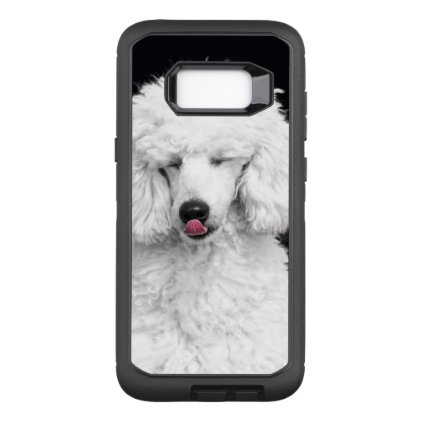 White poodle OtterBox defender samsung galaxy s8+ case
