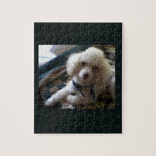White Poodle Puzzle (Vertical)