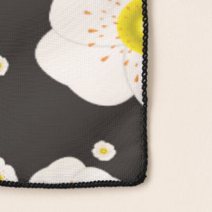 White Poppies Chiffon Scarf (3 Sizes)