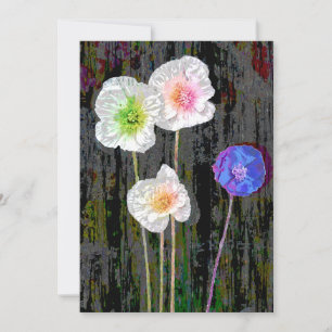 WHITE POPPIES INVITATION