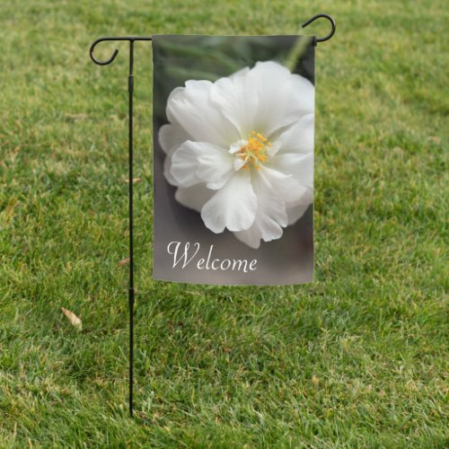 White Portulaca Garden Flag