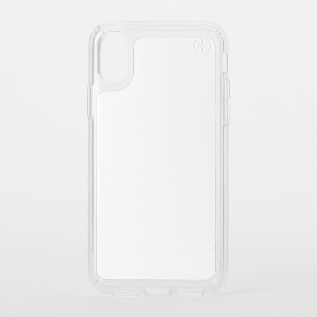 White Presidio Stay Clear Speck iPhone Case (Front)