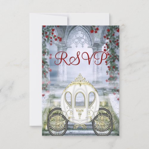 White Princess Carriage Enchanted RSVP