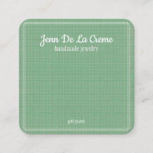 White Print Mint Green Jewelry Display