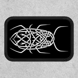 White Print Rectangle Patch