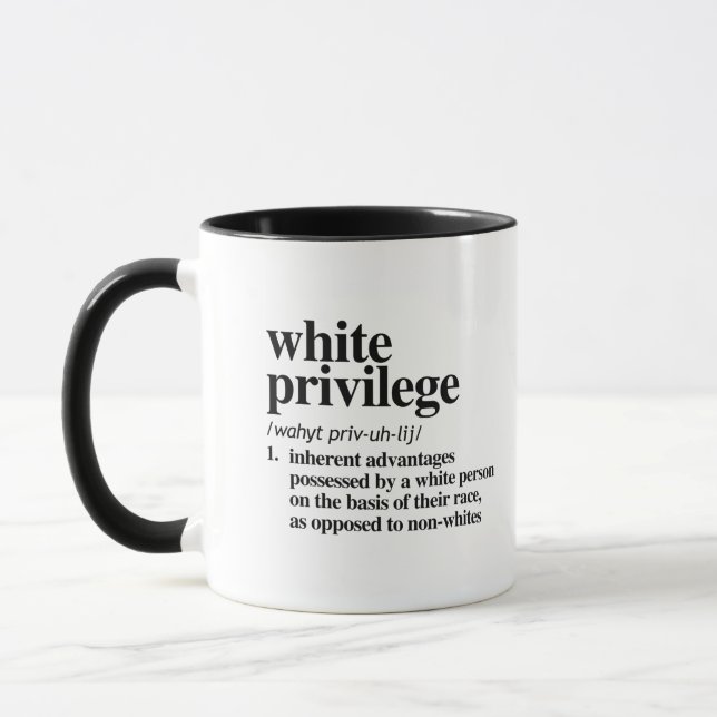 White Privilege Definition Mug (Left)
