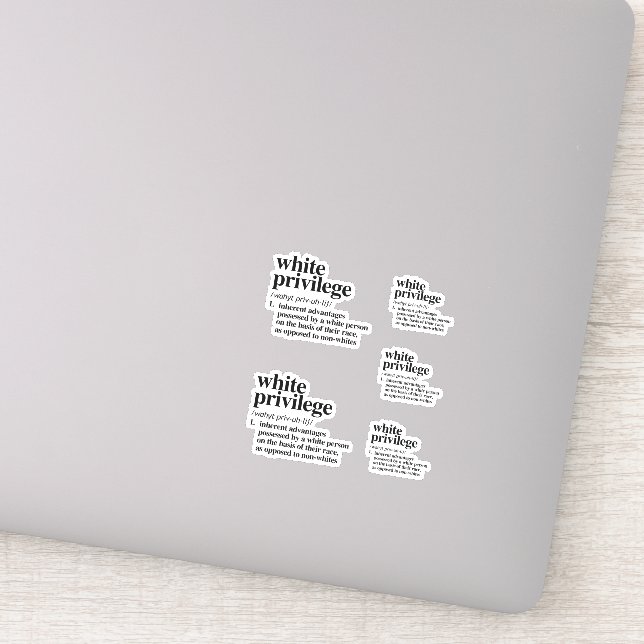 White Privilege Definition Sticker (Detail)