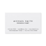 White Professional Plain Elegant Modern Simple Business Card White Professional Plain Elegant Modern Simple Business Card