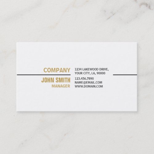 White Professional Plain Elegant Real Estate Business Card