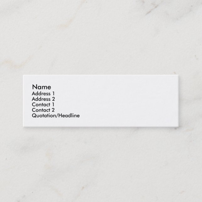 White Profile Card (Front)