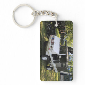 White Puch Haflinger Keychain