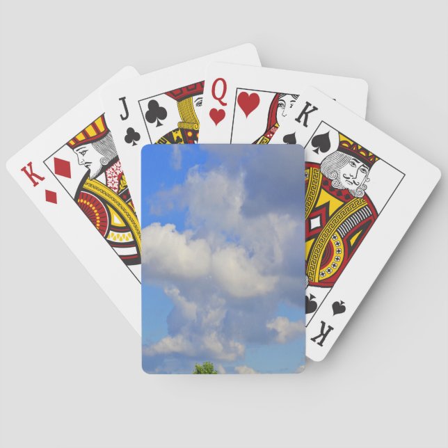 White Puffs in The Sky Poker Cards (Back)