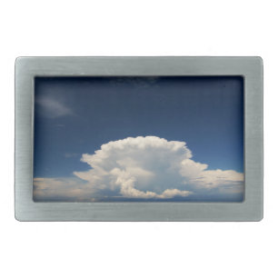 White Puffy Cloud      Belt Buckle