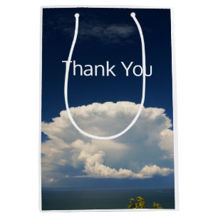 White Puffy Cloud Medium Gift Bag